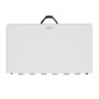 Color Baby - Table carrée pliante format malette 94x94x74 cm - Plastique et acier - Dès 3 ans