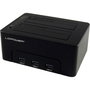 LC-Power LC-DOCK-U3-HUB Station d'accueil HDD USB 3.0 à double baie avec hub 3 ports