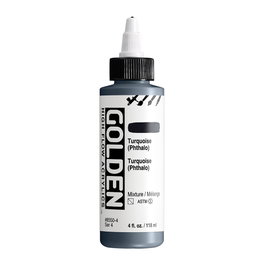 Golden Peinture Acrylique High Flow Turquoise (Thalo) 118 ml
