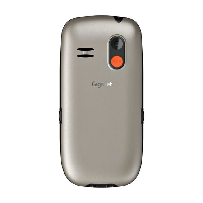 Gigaset GL395 Téléphone Mobile Senior Gris avec clavier large, écran 2.2", touche SOS, double SIM, Bluetooth