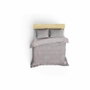 BigBuy Home Parure de couette Vison et blanc, 220 x 240 cm