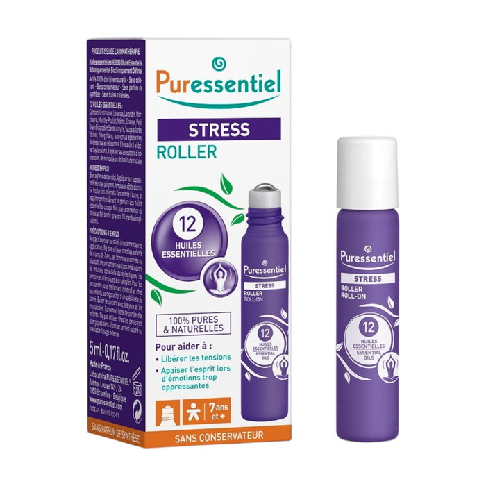 Puressentiel Huile essentielle roll-on anti-stress, apaisante pour la tête et le corps, 5 ml Puressentiel Huile essentielle roll-on anti-stress, apaisante pour la tête et le corps, 5 ml