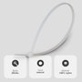 Hantums Sac de 25 colliers de serrage 100% nylon 160x2,5mm Naturel