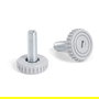 Herrajes ALK Pie nivelador pour meubles M8X24, diamètre 25 mm, gris, avec empreinte Allen 4 mm