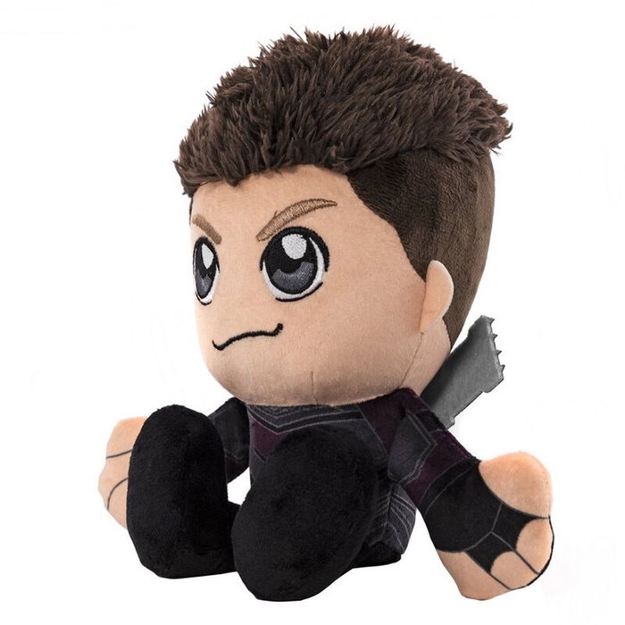 Uncanny Brands Peluche Marvel Hawkeye Ojo Chibi 15 cm, peluche en polyester très doux