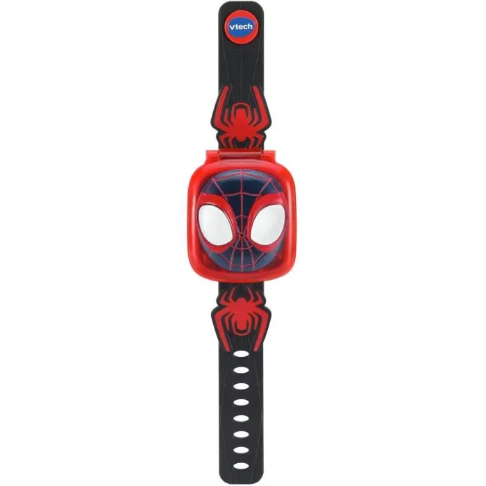 Vtech - Montre-Jeu Interactive Spidey et Ses Amis - 9 Cadrans Personnalisables, 4 Jeux - Multicolore - Langue Française - Réf. Spinn