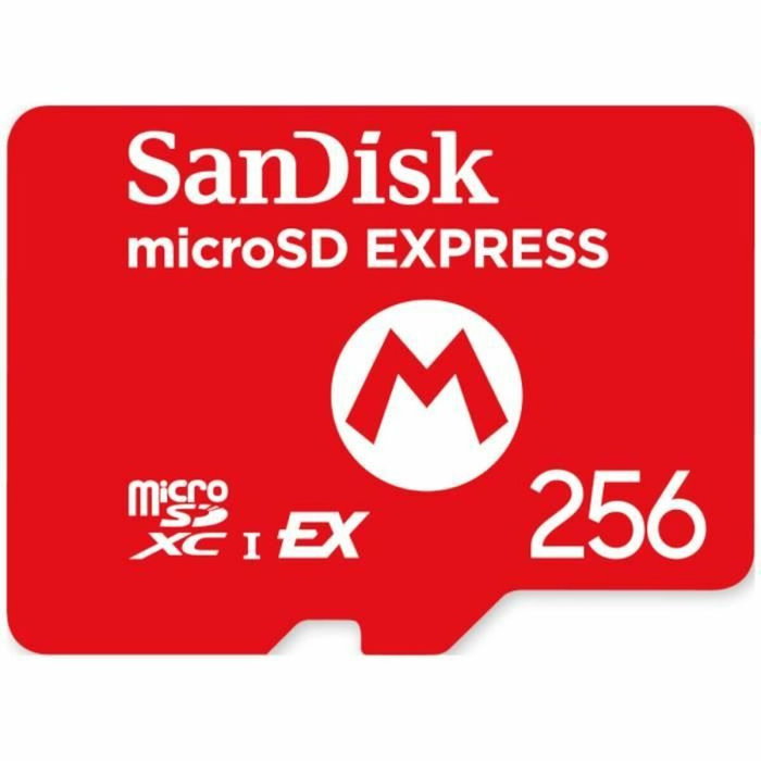 SanDisk Carte mémoire Micro SD Express 256 Go pour Nintendo Switch 2, Rouge SanDisk Carte mémoire Micro SD Express 256 Go pour Nintendo Switch 2, Rouge