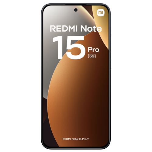 Xiaomi Redmi Note 15 Pro 5G 8GB RAM 256GB Smartphone débloqué 6.83" AMOLED 200MP Noir Xiaomi Redmi Note 15 Pro 5G 8GB RAM 256GB Smartphone débloqué 6.83" AMOLED 200MP Noir