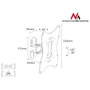 MacLean MC-501B Support de table d'écran 23-42 pouces Noir