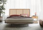 GINER Y COLOMER Cabecero en rotin naturel fabriqué à la main, 165 cm de large - Tête de lit artisanale pour chambre