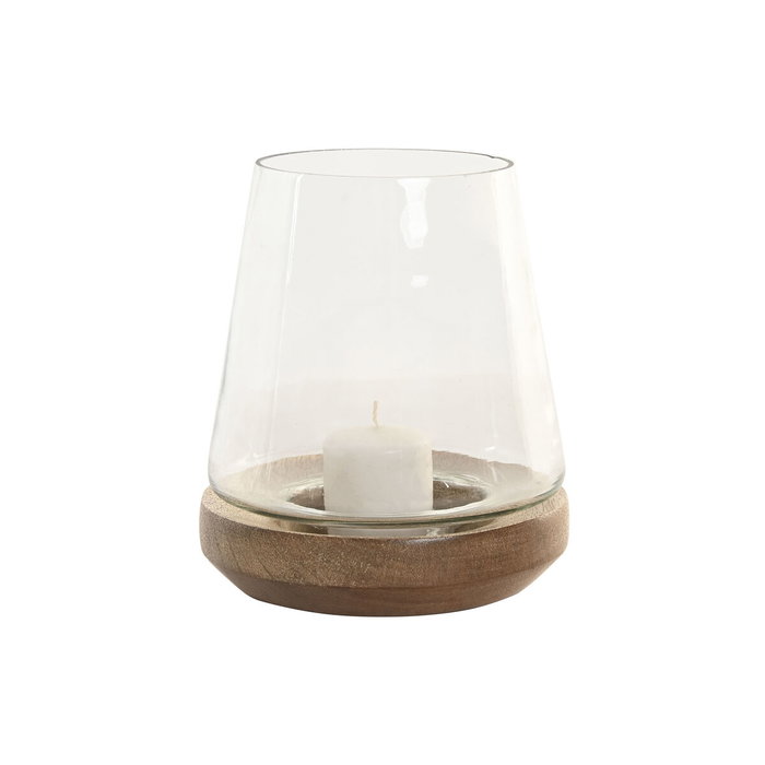 Home ESPRIT Bougeoir Marron Naturel Verre et Bois de manguier (2 Unités) Home ESPRIT Bougeoir Marron Naturel Verre et Bois de manguier (2 Unités)