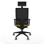 Chaise de Bureau avec Appui-tête Piqueras y Crespo 1D066G1 Jaune
