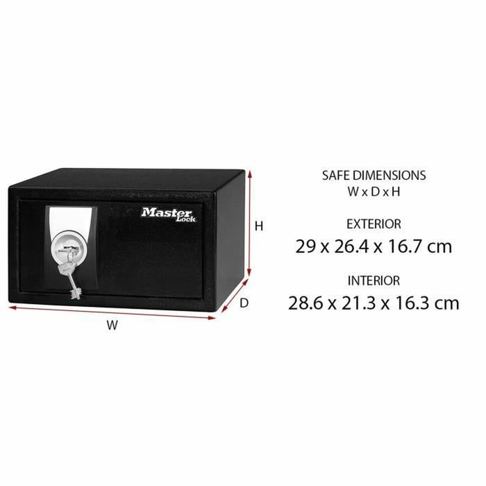 Master Lock X031ML Coffre-fort Noir