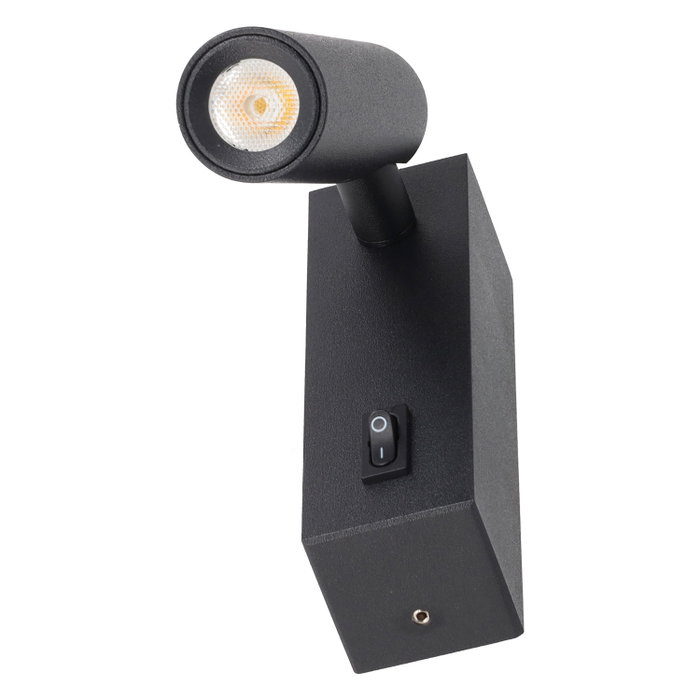 Applique murale de lecture orientable « Halo » 3 W avec puce CREE