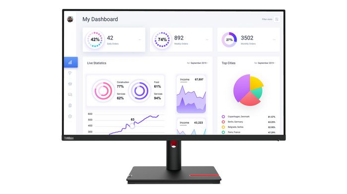 Lenovo ThinkVision T32p-30 31,5 pouces 4K UHD IPS Raven Black