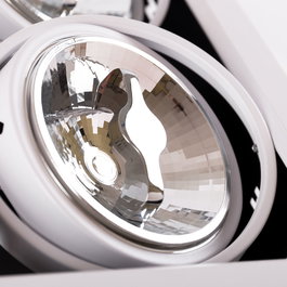 Spot encastrable LED Cardan 24W 2400Lm 6000K Blanco Frío Cree COB AR111 Lifud driver-JW-CAR-LED-2x12W-CW