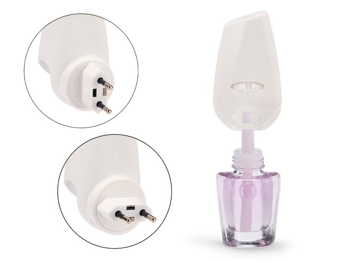 Acorde Diffuseur électrique 20 ml lavande en verre et plastique violet 5x12x9 cm (Set de 24)
