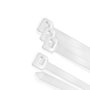 WOLFPACK LINEA PROFESIONAL Colliers de serrage en nylon Blanc / Naturel 3,5 x 140 mm (100 pièces)