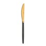 Ensemble de Couteaux Amefa Soprano Noir Doré Métal Acier inoxydable 12 Unités