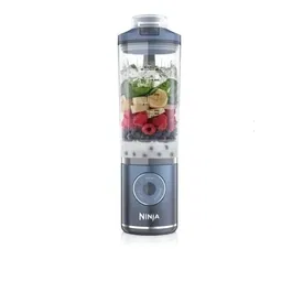Ninja BL480EU Blender Portable Puissant - Bol 570 ml - 3 Programmes, Lame CrushBlade - Autonomie 2h - Sans Fil, Sans BPA - Pour Smoothies et Glace - Bleu
