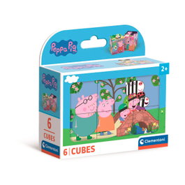 Clementoni Cubos 6 Peppa Pig 40659 – Jeu de 6 Cubes Illustrés