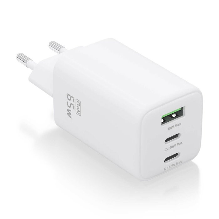 Chargeur mural Aisens ASCH-65W3P041-W Blanc Multicouleur 65 W