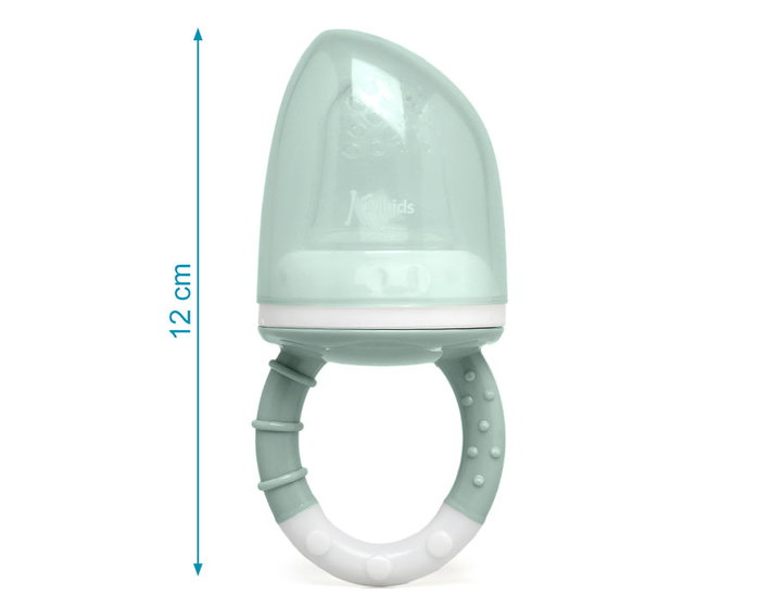 KioKids Alimentateur Anti-étouffement en Silicone - Collection Dolci Amici Salvia - Pour Bébé +6 Mois