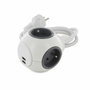 Chacon PowerBall Extended - Bloc multiprise ronde 4 prises + 2 USB