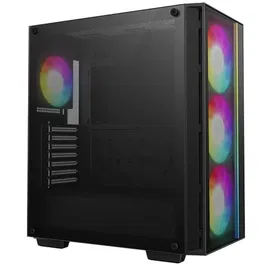 Deepcool MATREXX 55 V4 Mesh C - Boîtier PC Moyen Tour ATX - Façade Mesh - Ventilateurs ARGB - Verre trempé - Ports USB-C et USB 3.0 - Noir