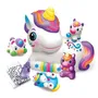 Crazart Lexibook Squeezie surprise maman et ses bébés animaux avec 4 figurines à colorier et accessoires cachés, licorne, ours, chat, chien