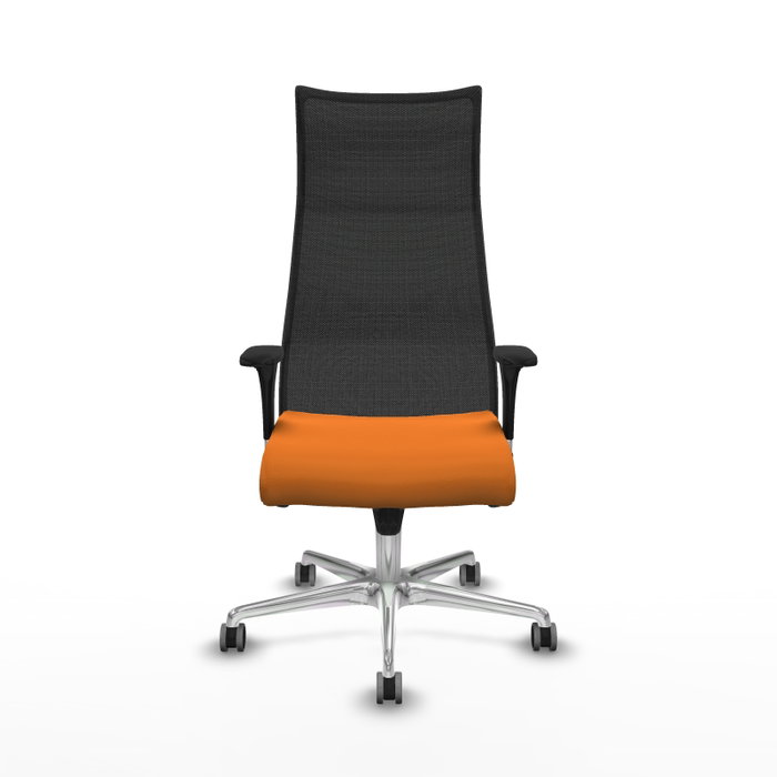 Piqueras y Crespo Chaise de Bureau Albacete XL Orange et Noir