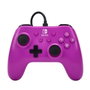PowerA Manette avec câble officielle pour Nintendo Switch NSGP0143 - Violet Grape - Câble USB amovible 3m