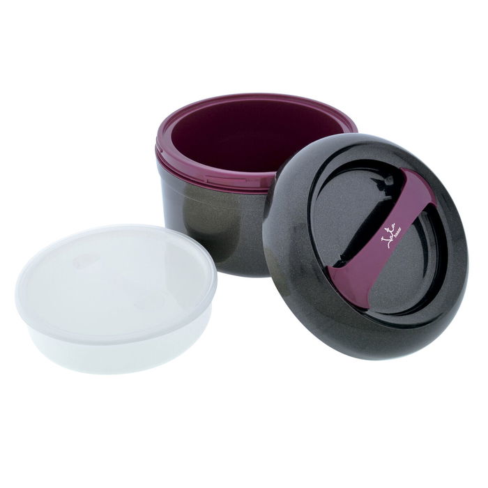 Boîte à lunch JATA 942 2 L Plastique Rond Compact Ø 22 cm Boîte à lunch JATA 942 2 L Plastique Rond Compact Ø 22 cm