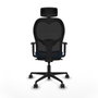 Piqueras y Crespo Chaise de Bureau 1D036N2 Bleu