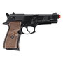Gonher - Pistolet Police 8 Coups en Métal, Noir, pour Enfants +3 ans