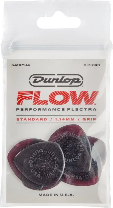Dunlop Flow Standard Pack de 6 Médiators 1.14 mm