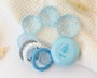 KioKids Mordedor Petits Moments - Anneau de Dentition Réfrigérable pour Bébé, Rempli d'Eau Stérile, avec Différentes Textures pour le Massage des Gencives, Bleu