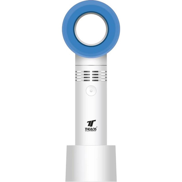 Thulos Kool Breeze TH-MFN-03 Mini ventilateur portable, 3 vitesses, Blanc et Bleu Thulos Kool Breeze TH-MFN-03 Mini ventilateur portable, 3 vitesses, Blanc et Bleu