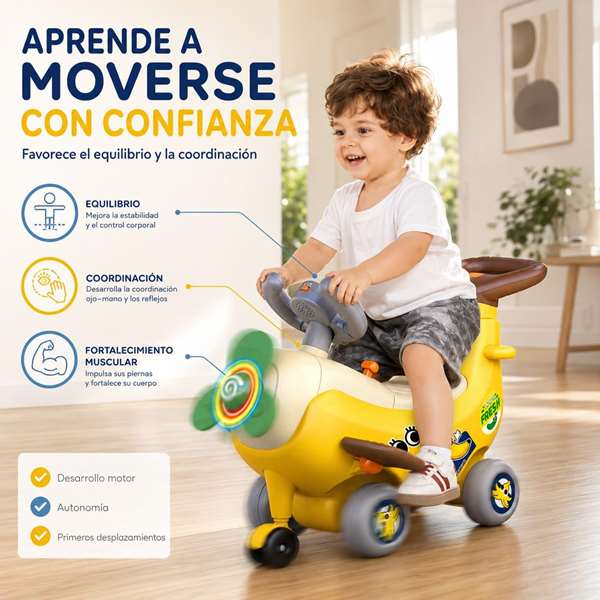Hola Correpasillos Avión Banana 4 en 1 Hola Correpasillos Avión Banana 4 en 1
