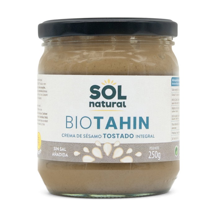 SOLNATURAL Tahin de sésamo torréfié BIO 250g