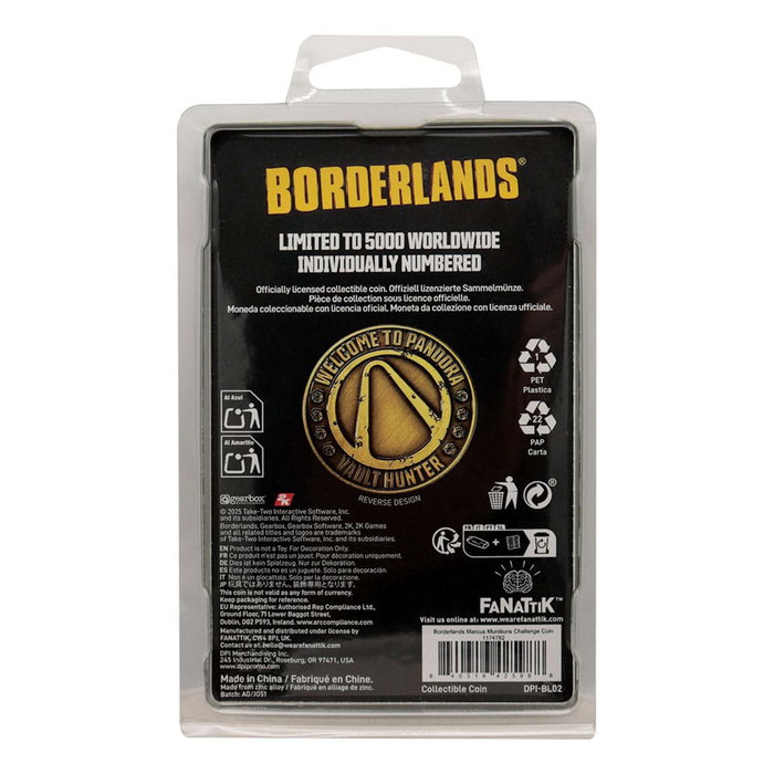 Borderlands pièce de collection Marcus Munitions Limited Edition Borderlands pièce de collection Marcus Munitions Limited Edition