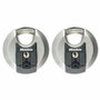 Master Lock Lot de 2 Cadenas M40EURT en Acier Inoxydable 70 mm