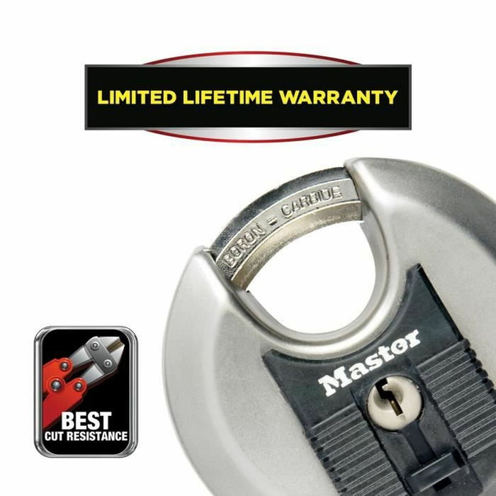 Master Lock Lot de 2 Cadenas M40EURT en Acier Inoxydable 70 mm