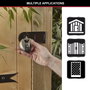Master Lock Lot de 2 Cadenas à Disque M40EURT en Acier Inoxydable 70 mm