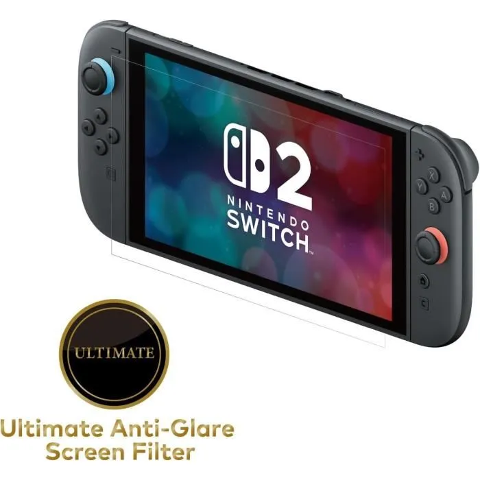 HORI - Protection d'écran en verre trempé pour Nintendo Switch 2 - Anti-reflets, anti-rayures - Transparent - Licence officielle Nintendo HORI - Protection d'écran en verre trempé pour Nintendo Switch 2 - Anti-reflets, anti-rayures - Transparent - Licence officielle Nintendo