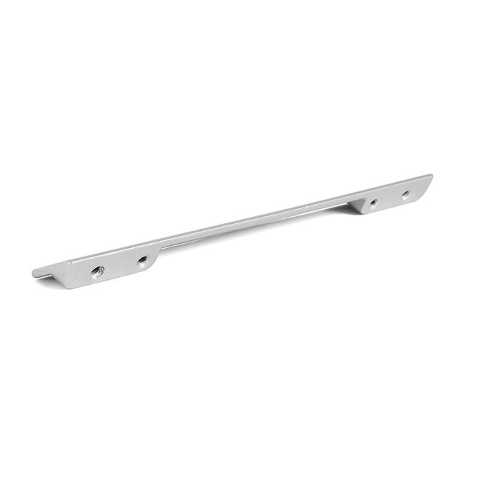 HERRAJES ALK Tirador Zamak Modelo Name Acabado Pardo Grisaceo para Puertas y Cajones