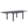 BigBuy Garden Table de Salle à Manger Thais Graphite Aluminium 135 x 90 x 74 cm