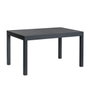 BigBuy Garden Table de Salle à Manger Thais Graphite Aluminium 135 x 90 x 74 cm