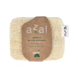 AZAL Porte-savon en Luffa Éco - Naturel et sans plastique 8x10 cm