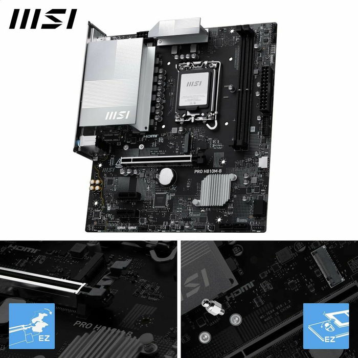 Carte Mère MSI PRO H810M-B LGA 1851
